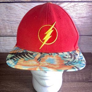 The Flash Six Flags over texas DC Comic Flat Brim ball cap snapback